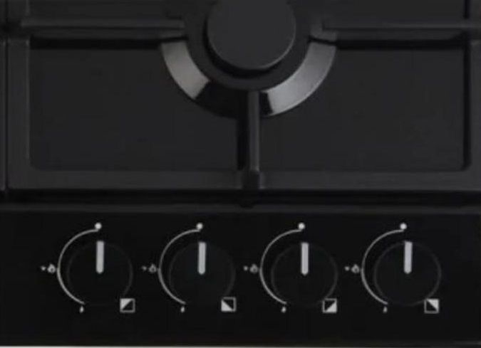 Варильна поверхня Hansa газова, 60см, чавун, чорний