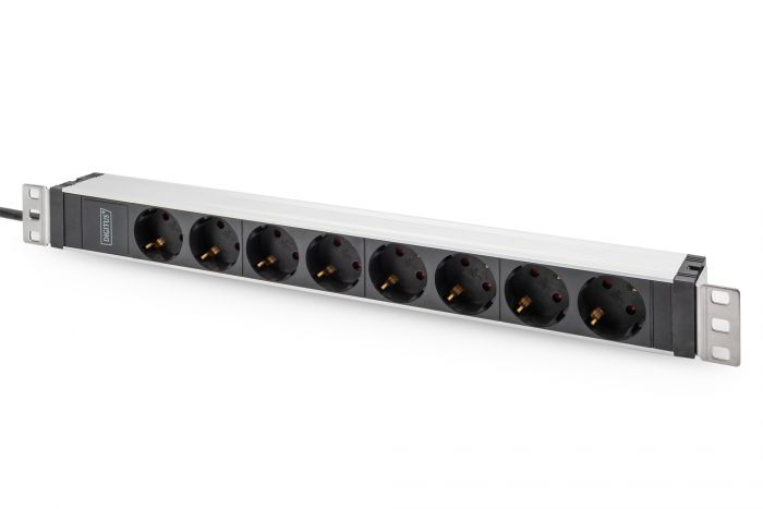 Пристрій розподілу електроживлення DIGITUS 1U, 8xSchuko, 16A, 250V, вилка C20