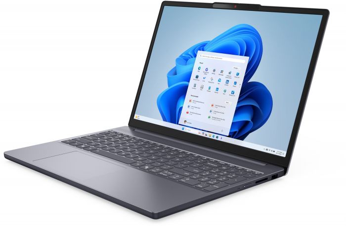 Ноутбук Lenovo IdeaPad Slim 3-15IRU10 15.3" WUXGA AG, Intel Core 3-100U, 16GB, F512GB, UMA, DOS, сірий
