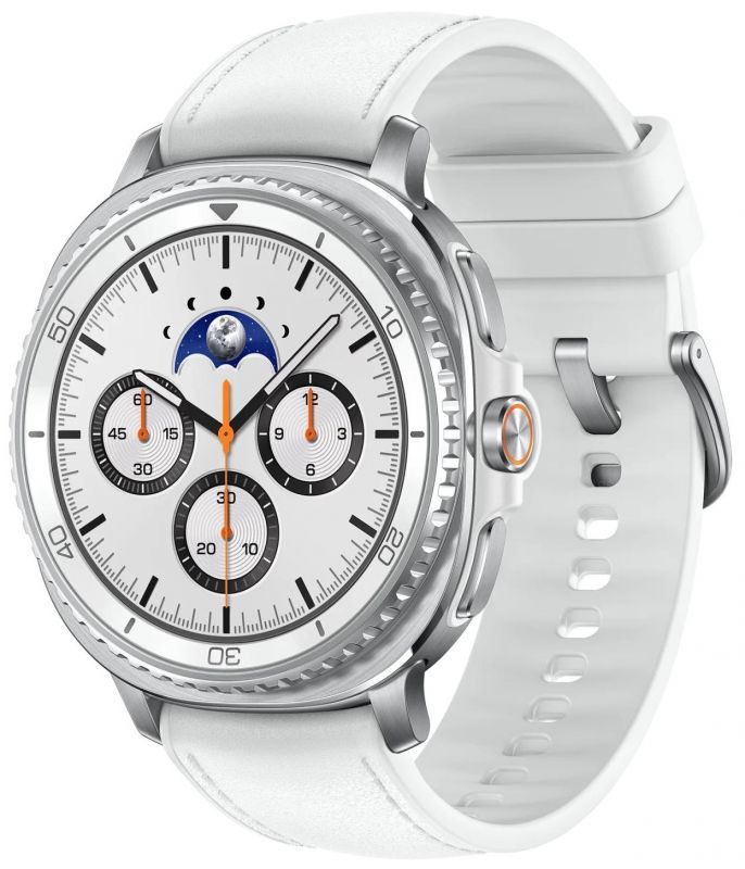 Смарт-годинник Samsung Galaxy Watch 8 Classic 47мм (L500) 1.34", 438x438, sAMOLED, BT 5.3, NFC, 2/64ГБ, білий Смарт-годинник Samsung Galaxy Watch 8 Classic 47мм (L500) 1.34", 438x438, sAMOLED, BT 5.3, NFC, 2/64ГБ, білий