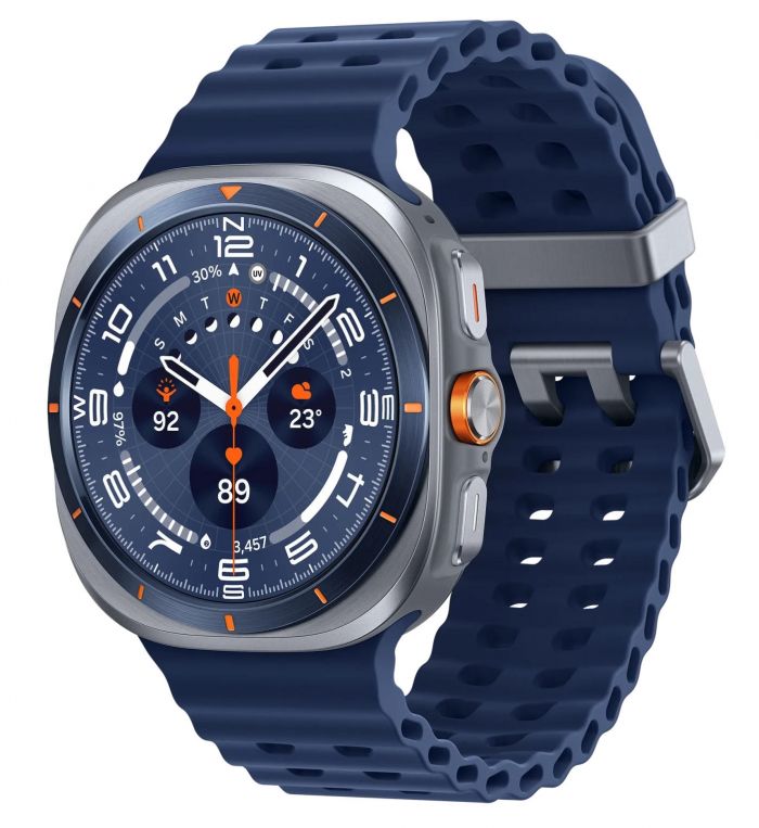 Смарт-годинник Samsung Galaxy Watch Ultra (2025) 47мм e-SIM (L705) 1.5", 480x480, sAMOLED, BT 5.3, NFC, 2/64ГБ, синій титановий