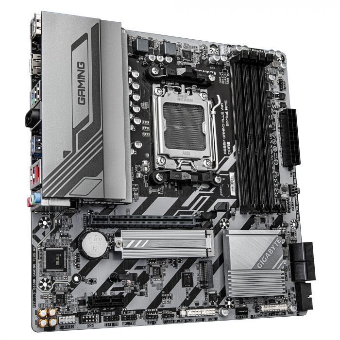 Материнська плата GIGABYTE B650M GAMING PLUS WF sAM5 B650 4xDDR5 M.2 HDMI DP Wi-Fi BT mATX