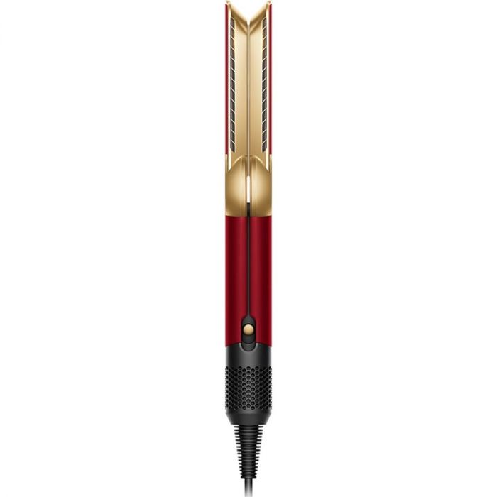 Випрямляч Dyson з вологого на сухе HТ01 Airstrait Red Velvet/Gold, темп.режимів-3, 80-140С, OLED-дисплей, метал, червоний