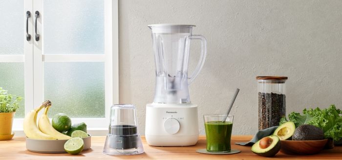 Блендер Panasonic стаціонарний, 450Вт, чаша-1350мл, млин., для спецій, білий