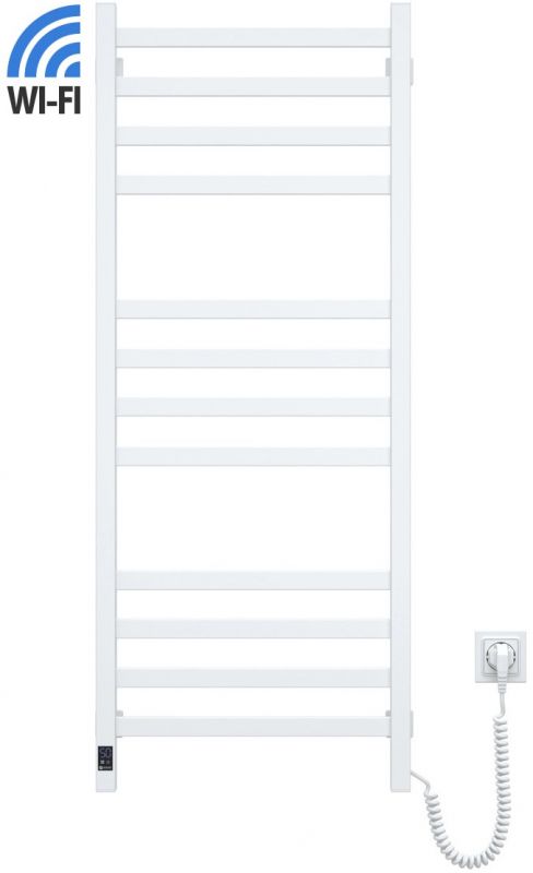 Рушникосушка Navin електрична Авангард, 1200х480х71мм, Wi-Fi, сталь, білий, праве підключення