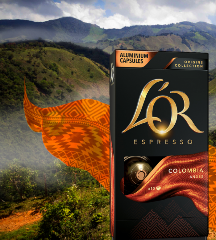 Кава L`OR капсули, Espresso Colombia, арабіка, 10шт, Nespresso