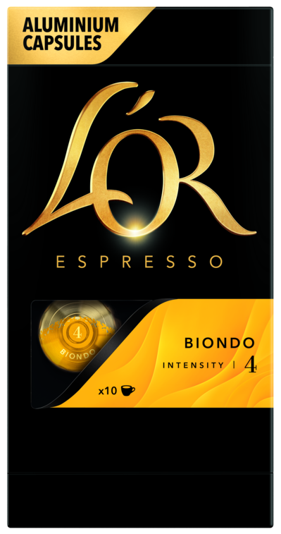 Кава L`OR капсули, Espresso Biondo, арабіка, 10шт, Nespresso
