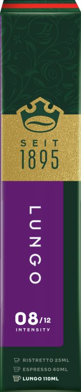 Кава Jacobs  капсули, Lungo Intenso, купаж арабіка/робуста, 10шт, Nespresso