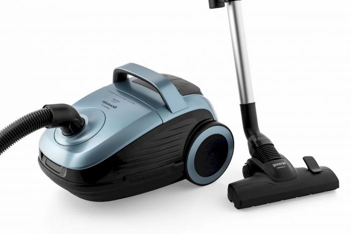 Пилосос Gorenje мішковий, 800Вт, 3л, вага-7.6кг, HEPA, індикатор, телескоп, сенсорне упр, сіро-зелений