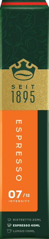 Кава Jacobs  капсули, Espresso Classico, купаж арабіка/робуста, 10шт, Nespresso