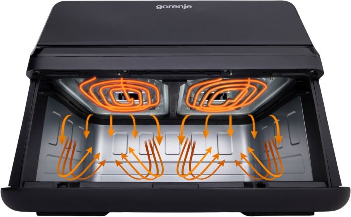 Мультипіч Gorenje 2700Вт, чаша-9л, сенсорне керування, 8 авто. програм, пластик, чорний