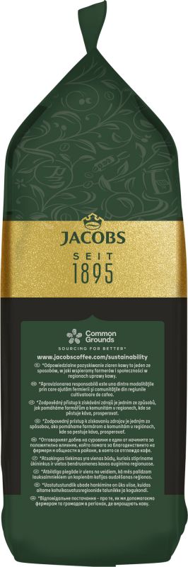 Кава Jacobs зерна, 1000г, Espresso, купаж арабіка/робуста