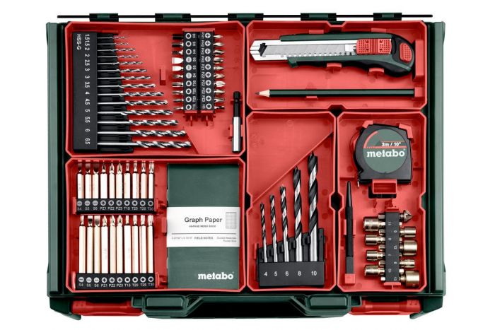 Шурупокрут-дриль акумуляторний Metabo BS 18 Set 18В 2х2А·год 24·48Нм 0-450·0-1600об·хв 1.3кг