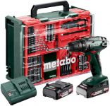 Шурупокрут-дриль акумуляторний Metabo BS 18 Set 18В 2х2А·год 24·48Нм 0-450·0-1600об·хв 1.3кг Шурупокрут-дриль акумуляторний Metabo BS 18 Set 18В 2х2А·год 24·48Нм 0-450·0-1600об·хв 1.3кг