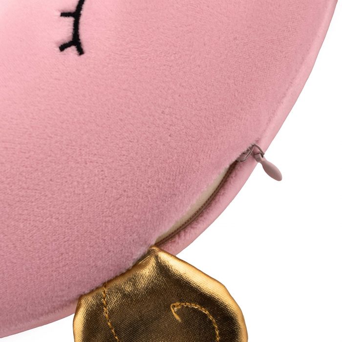 Подушка для шиї ARDESTO Travel Unicorn 30х30см, поліуретанова піна, рожевий