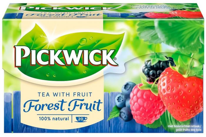 Чай Pickwick G чорний аромат. зі шматоч лісових ягід 30г(20x1.5г) x12 НП