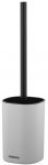 Набір щітка для унітазу з підставкою Ardesto Vigor 9.9x15/39см, поліпропілен, нержавіюча сталь, сірий