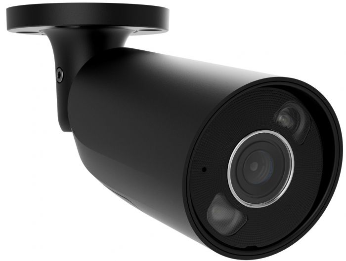 IP-Камера дротова Ajax BulletCam HL black, 8мп, 2.8мм, гібридне підсвічування IR 35м, білий Led 50м, Poe, True WDR, IP 65,  аудіо, кут огляду 100° до 110°, вулична, чорна