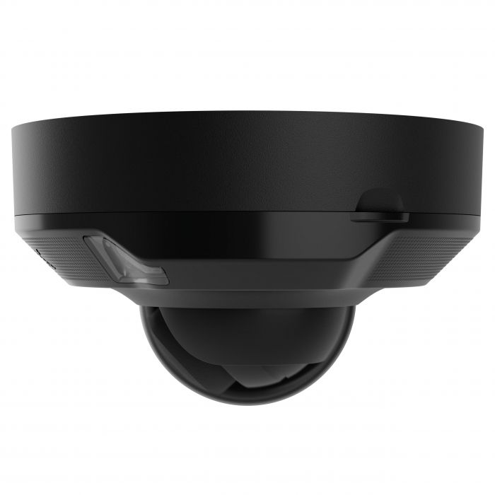 IP-Камера дротова Ajax DomeCam Mini HL black, 5мп, 2.8мм, гібридне підсвічування IR 35м, білий Led 50м, Poe, True WDR, IP 65, ІЧ 30м, аудіо, кут огляду 100° до 110°, міні купольна, чорна