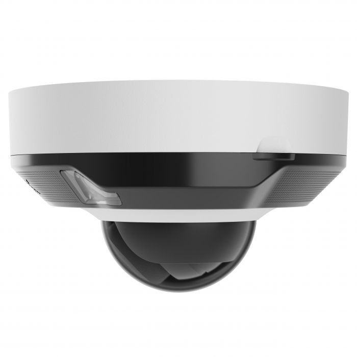 IP-Камера дротова Ajax DomeCam Mini HL white, 8мп, 2.8мм, гібридне підсвічування IR 35м, білий Led 50м, Poe, True WDR, IP 65, ІЧ 30м, аудіо, кут огляду 100° до 110°, міні купольна, біла