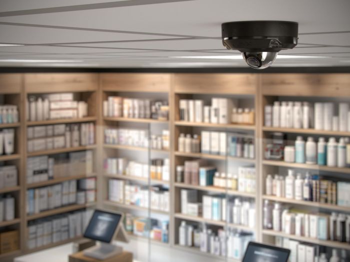 IP-Камера дротова Ajax DomeCam Mini HL black, 8мп, 4мм, гібридне підсвічування IR 15м, білий Led 15м, Poe, True WDR, IP 65, ІЧ 15м, аудіо, кут огляду 75° до 85°, міні купольна, чорна