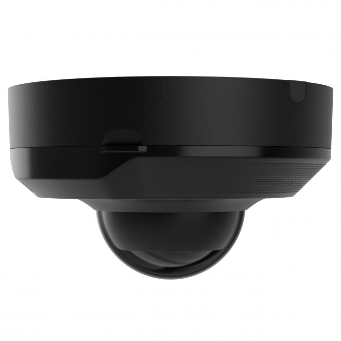 IP-Камера дротова Ajax DomeCam Mini HL black, 8мп, 4мм, гібридне підсвічування IR 15м, білий Led 15м, Poe, True WDR, IP 65, ІЧ 15м, аудіо, кут огляду 75° до 85°, міні купольна, чорна