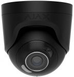 IP-Камера дротова Ajax TurretCam HL black 5мп, 2.8мм, гібридне підсвічування IR 50м, білий Led 50м, Poe, True WDR, IP 65, ІЧ 50м, аудіо, кут огляду 100° до 110°, купольна, чорна