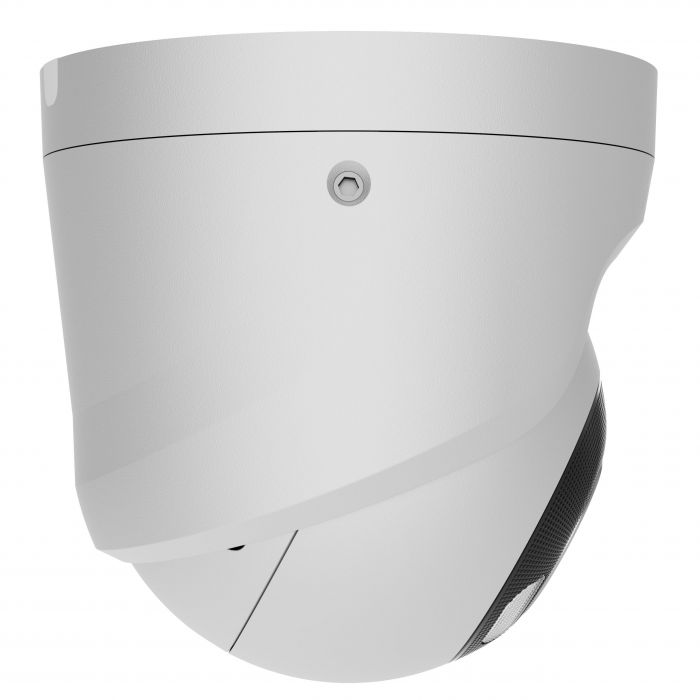 IP-Камера дротова Ajax TurretCam HL white, 5мп, 4мм, гібридне підсвічування IR 35м, білий Led 50м, Poe, True WDR, IP 65, ІЧ 35м, аудіо, 75° до 85°, купольна, біла