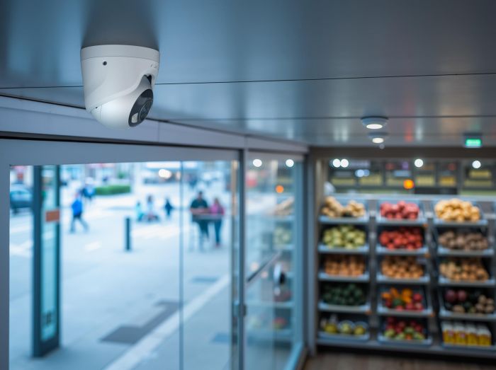 IP-Камера дротова Ajax TurretCam HL white, 8мп, 2.8мм, гібридне підсвічування IR 35м, білий Led 50м, Poe, True WDR, IP 65, ІЧ 35м, аудіо, кут огляду 100° до 110°, купольна, біла