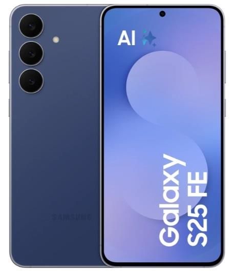 Смартфон Samsung Galaxy S25 FE 5G (S731) 6.7' 8/512ГБ, 2SIM, 4900мА•год, синій темний Смартфон Samsung Galaxy S25 FE 5G (S731) 6.7' 8/512ГБ, 2SIM, 4900мА•год, синій темний
