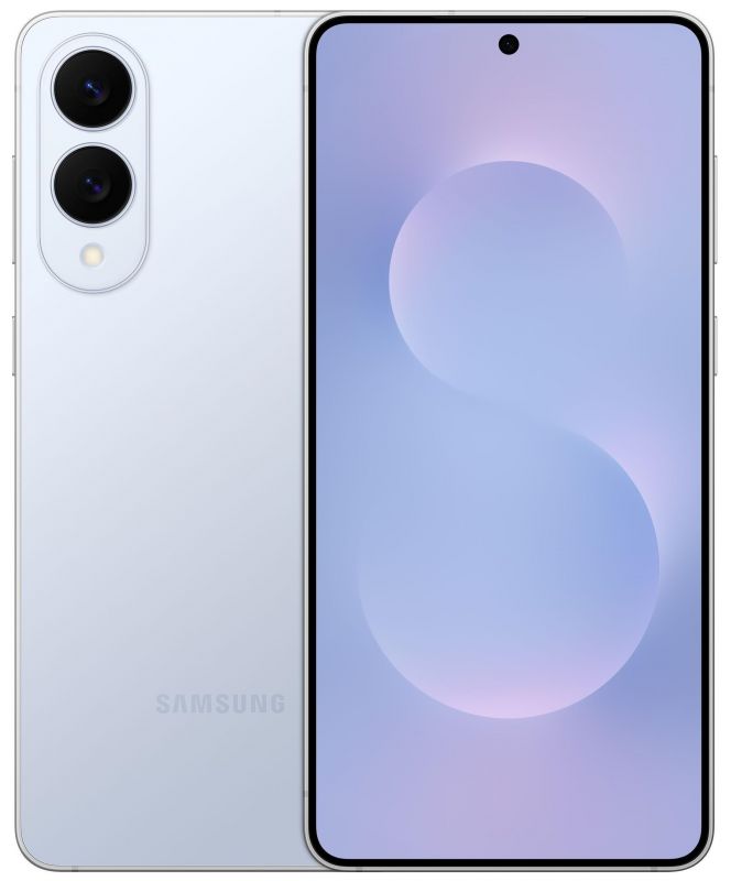 Смартфон Samsung Galaxy S25 Edge 5G (S937) 6.7' 12/256ГБ, 2SIM, 3900мА•год, блакитний крижаний титановий