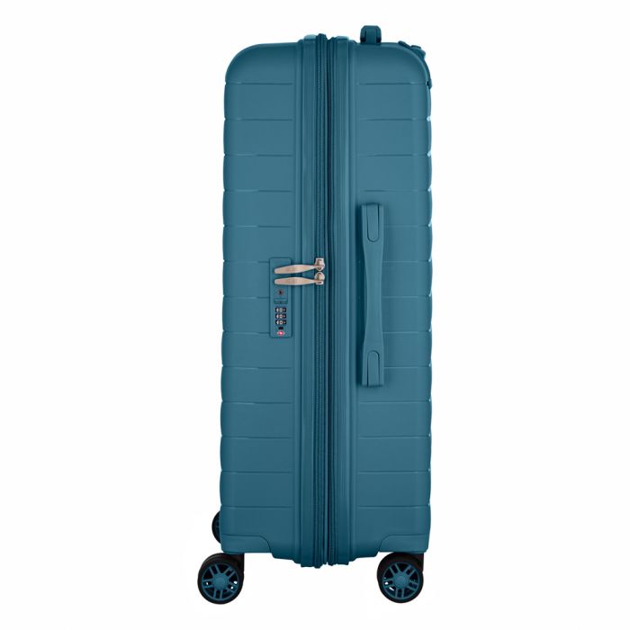 Валіза 2E, Aero, поліпропілен, середня, 63/78 л, TSA, 4 колеса, EXP, синій