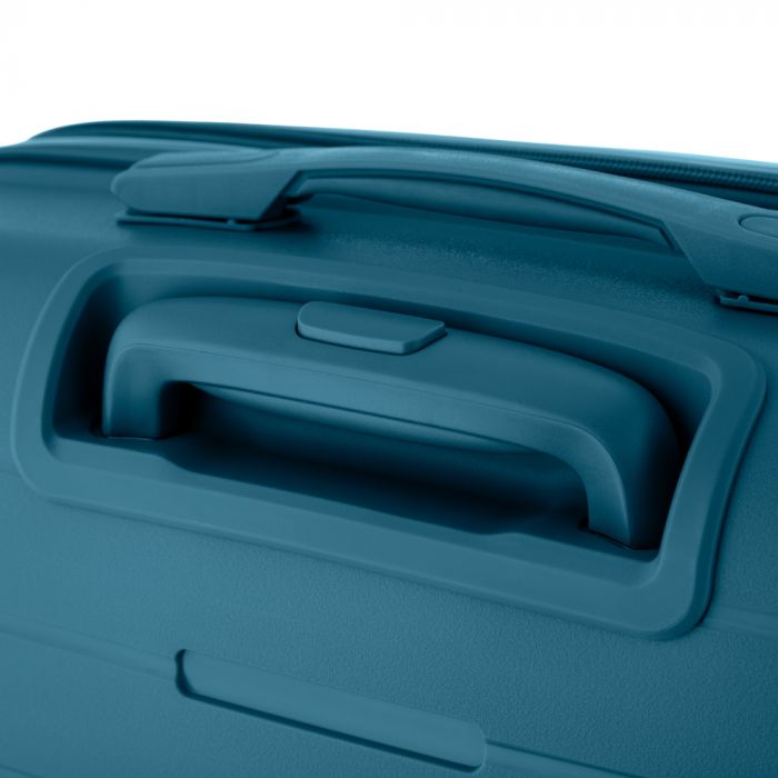 Валіза 2E, Aero, поліпропілен, середня, 63/78 л, TSA, 4 колеса, EXP, синій