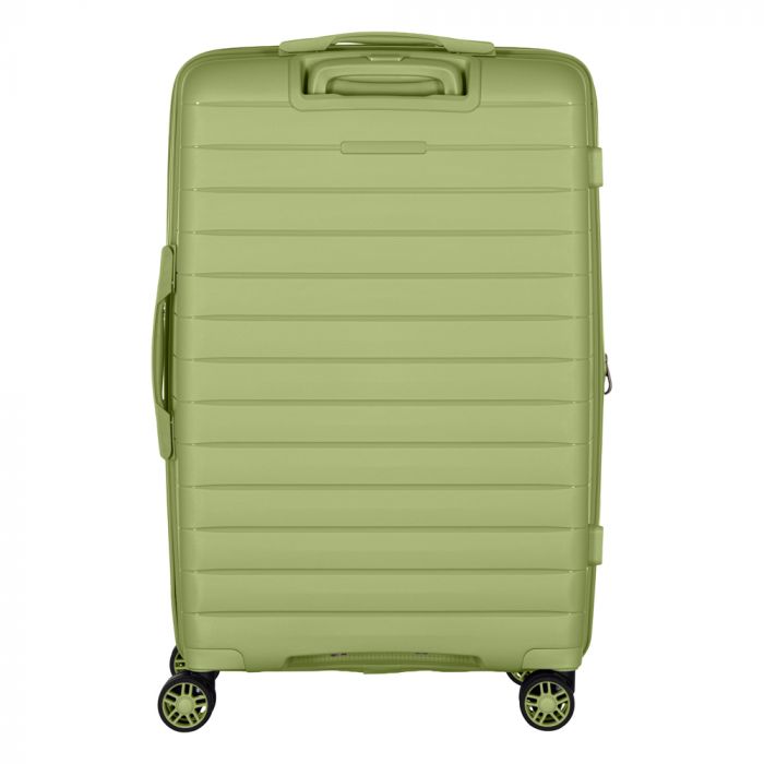 Валіза 2E, Aero, поліпропілен, середня, 63/78 л, TSA, 4 колеса, EXP, оливково-зелений