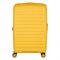 Валіза 2E, Aero, поліпропілен, середня, 63/78 л, TSA, 4 колеса, EXP, бурштиново-жовтий