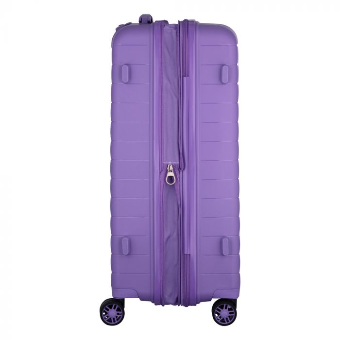 Валіза 2E, Aero, поліпропілен, середня, 63/78 л, TSA, 4 колеса, EXP, лавандовий