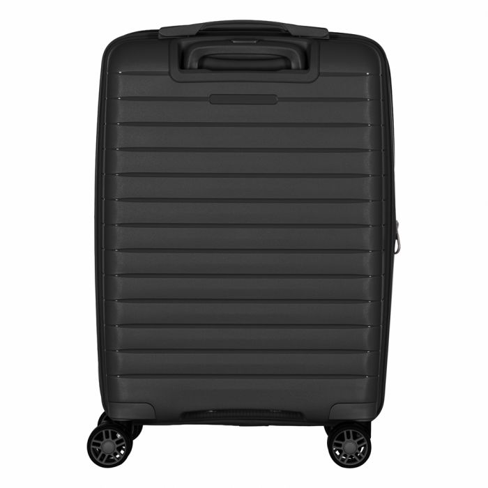 Валіза 2E, Aero, поліпропілен, мала, 35/44 л, TSA, 4 колеса, EXP, чорна