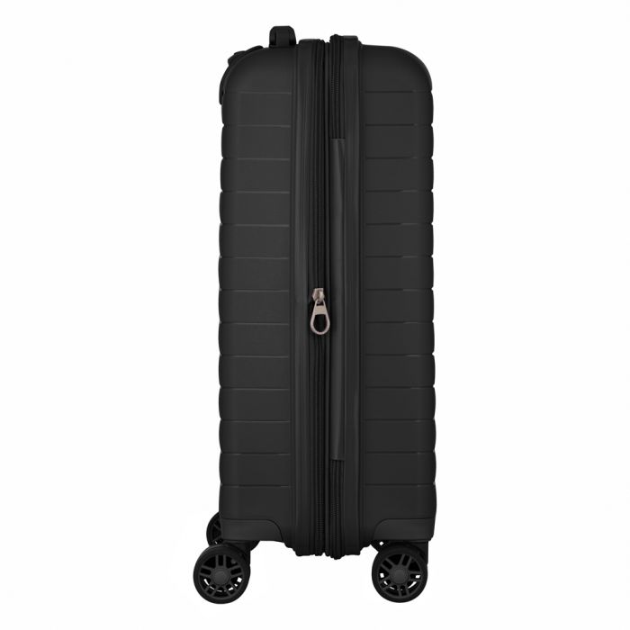 Валіза 2E, Aero, поліпропілен, мала, 35/44 л, TSA, 4 колеса, EXP, чорна