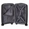 Валіза 2E, Aero, поліпропілен, мала, 35/44 л, TSA, 4 колеса, EXP, чорна