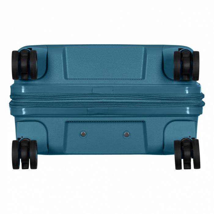 Валіза 2E, Aero, поліпропілен, мала, 35/44 л, TSA, 4 колеса, EXP, синій