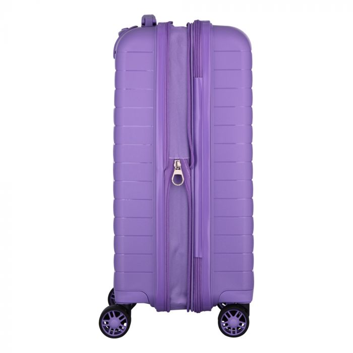 Валіза 2E, Aero, поліпропілен, мала, 35/44 л, TSA, 4 колеса, EXP, лавандовий