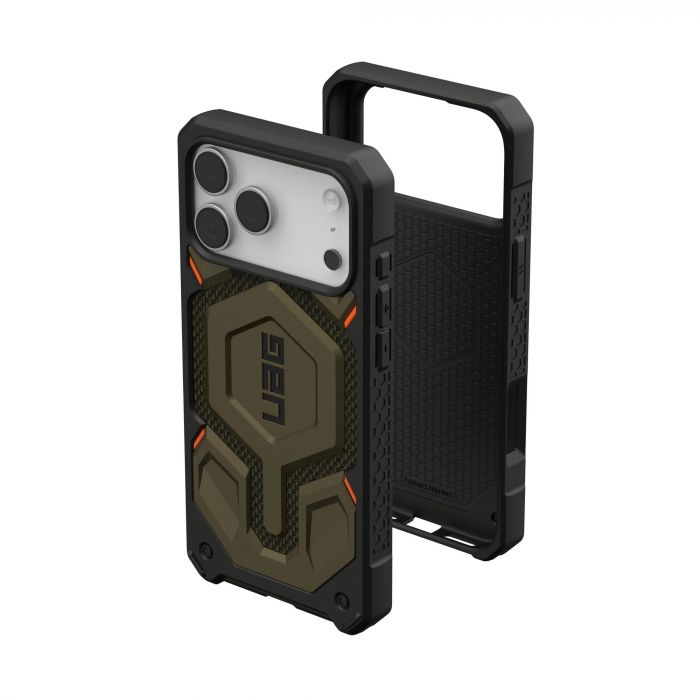 Чохол UAG для iPhone 17 Pro Max, Monarch Pro MagSafe, Kevlar Element Green Чохол UAG для iPhone 17 Pro Max, Monarch Pro MagSafe, Kevlar Element Green
