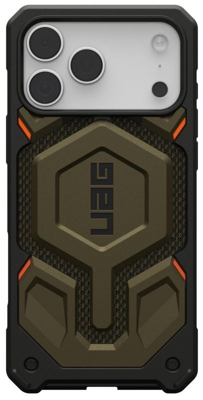 Чохол UAG для iPhone 17 Pro Max, Monarch Pro MagSafe, Kevlar Element Green Чохол UAG для iPhone 17 Pro Max, Monarch Pro MagSafe, Kevlar Element Green