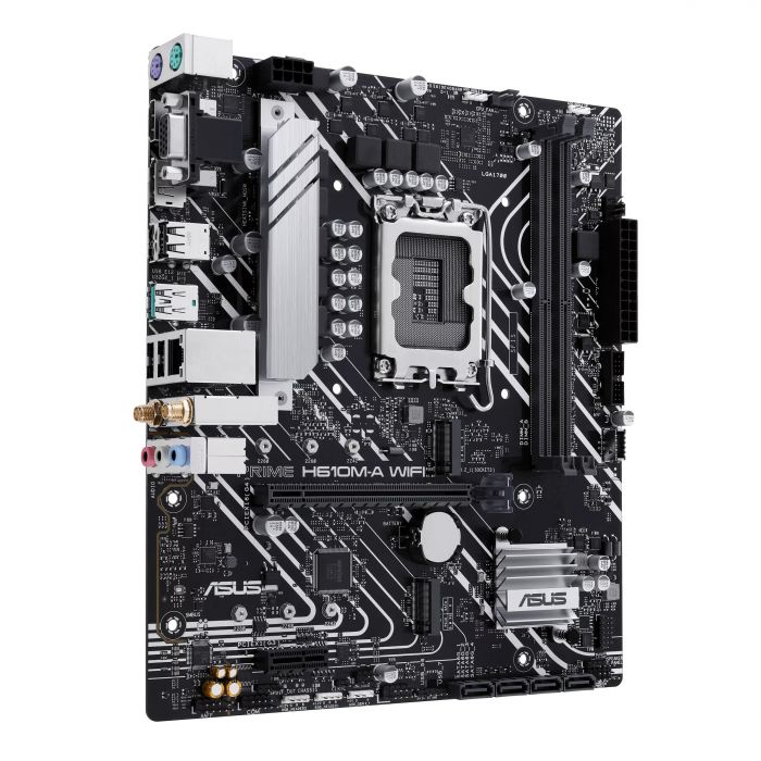 Материнcька плата ASUS PRIME H610M-A WIFI s1700 H610 2xDDR5 M.2 HDMI D-Sub DP Wi-Fi BT mATX Материнcька плата ASUS PRIME H610M-A WIFI s1700 H610 2xDDR5 M.2 HDMI D-Sub DP Wi-Fi BT mATX