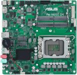 Материнcька плата ASUS PRO H610T-CSM s1700 H610 2xDDR5 M.2 HDMI DP LVDS Thin mITX