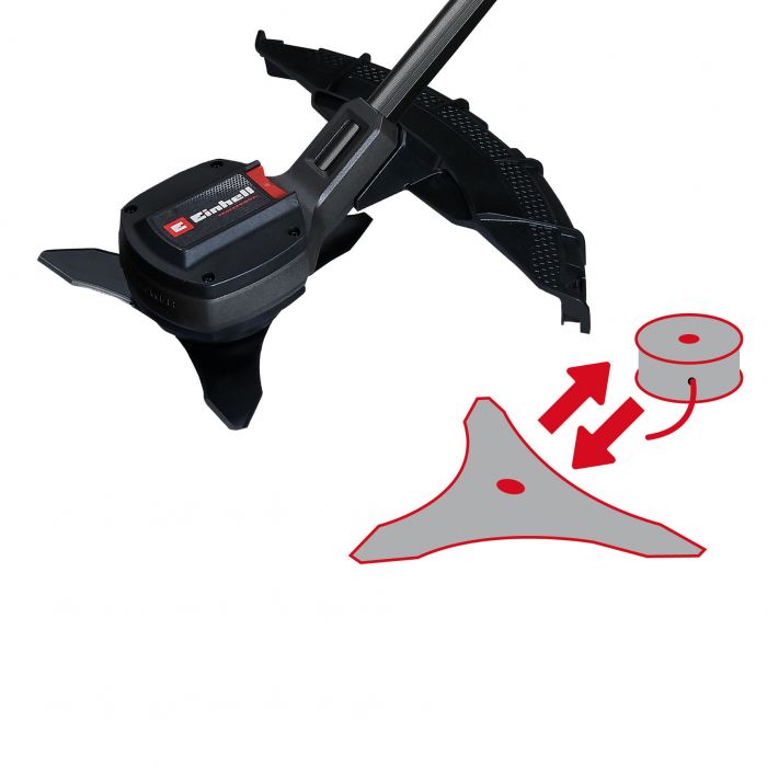 Тример-коса акумуляторна Einhell GP-BC 36/430 Li BL - Solo безщіткова 36В(18+18) 5200об/хв 7.25кг без АКБ та ЗП Тример-коса акумуляторна Einhell GP-BC 36/430 Li BL - Solo безщіткова 36В(18+18) 5200об/хв 7.25кг без АКБ та ЗП