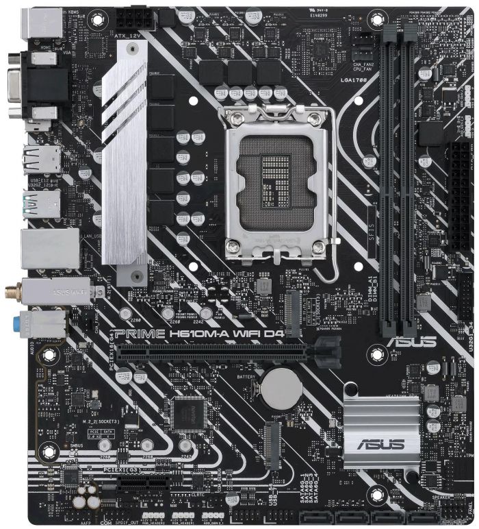 Материнcька плата ASUS PRIME H610M-A WIFI D4 s1700 H610 2xDDR4 M.2 HDMI D-Sub DP Wi-Fi BT mATX Материнcька плата ASUS PRIME H610M-A WIFI D4 s1700 H610 2xDDR4 M.2 HDMI D-Sub DP Wi-Fi BT mATX