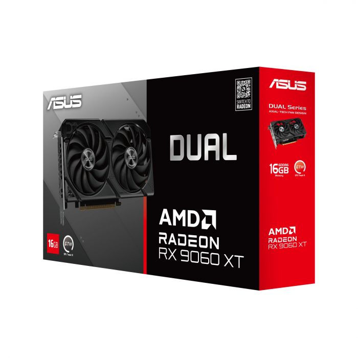 Вiдеокарта ASUS Radeon RX 9060 XT 16GB GDDR6 OC DUAL-RX9060XT-16G
