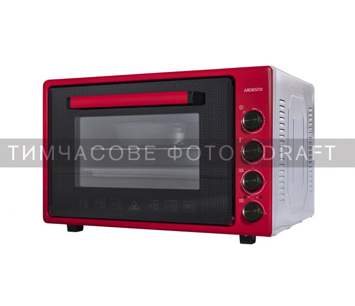 Піч електрична ARDESTO, 70л, 2000Вт, механіч., подвійне скло, рожен, малиновий Піч електрична ARDESTO, 70л, 2000Вт, механіч., подвійне скло, рожен, малиновий