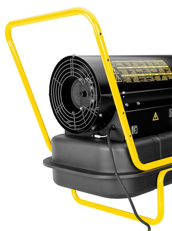 Теплова гармата дизельна Neo Tools, прямого нагріву, 20кВт, 200м2, 600м3/год, колеса, чорний, 21.30кг